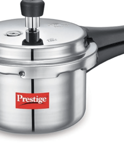 Prestige Popular Aluminium Outer Lid Pressure Cooker, 1.5 Litres, Silver